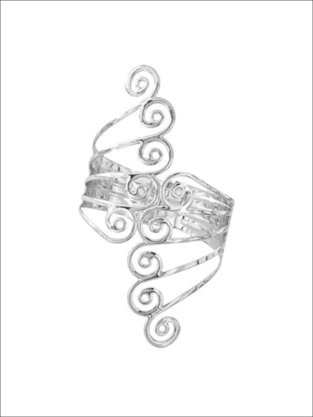 Adjustable Coil Swirl Leaf Snake Butterfly Arm Cuff Bangle Bracelet